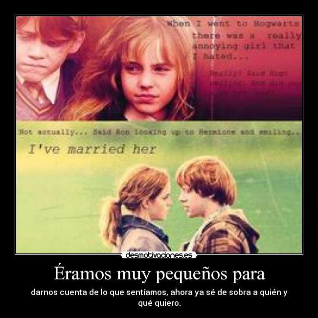 Éramos muy pequeños para - 