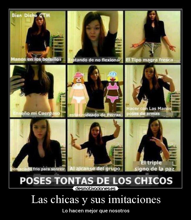 Las chicas y sus imitaciones - Lo hacen mejor que nosotros