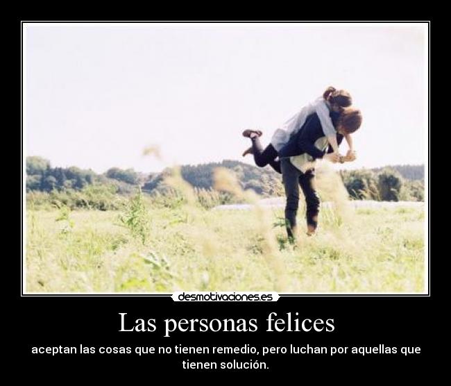 Las personas felices -