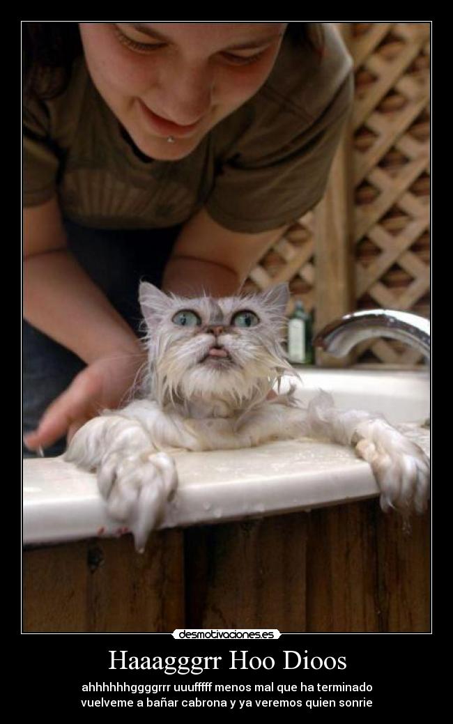 Haaagggrr Hoo Dioos - ahhhhhhggggrrr uuufffff menos mal que ha terminado
vuelveme a bañar cabrona y ya veremos quien sonrie