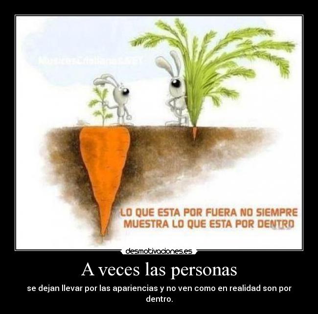 A veces las personas -