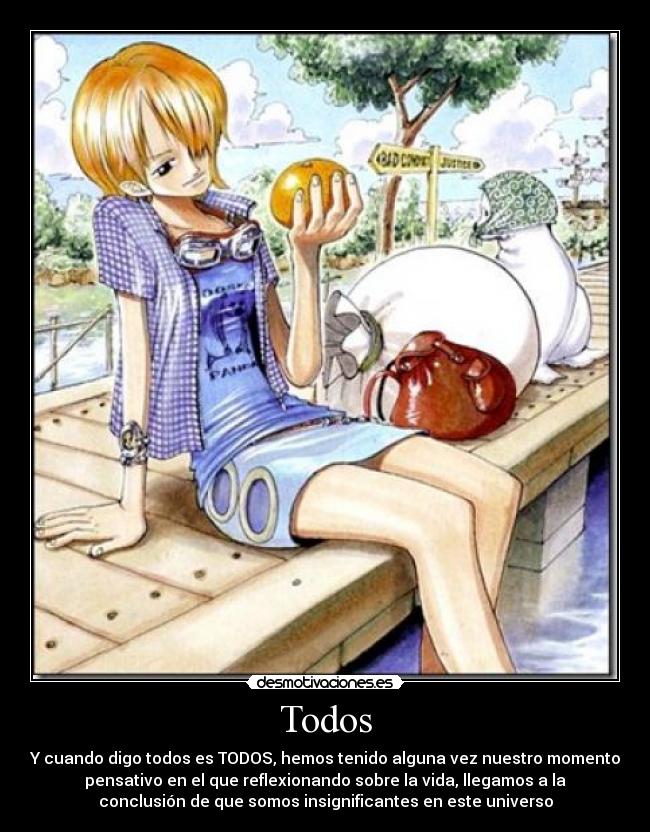 carteles one piece nami reflexion kroketking desmotivaciones