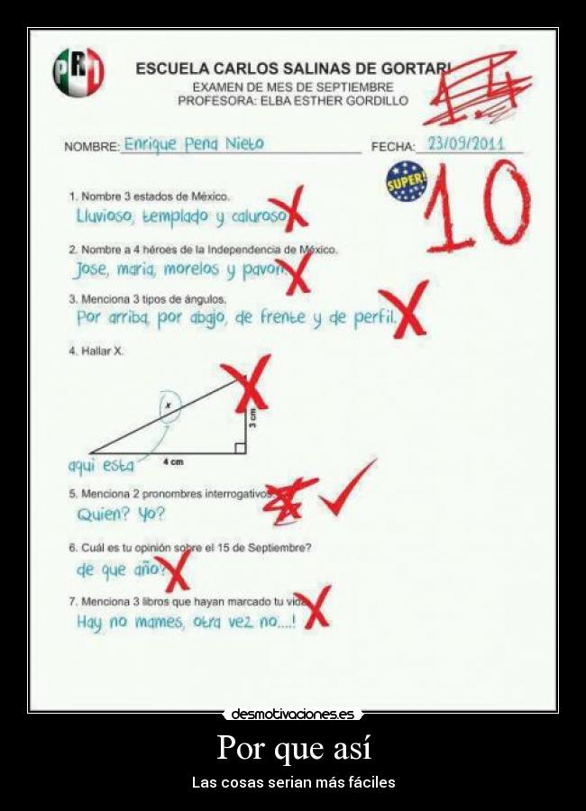 Por que así - Las cosas serian más fáciles