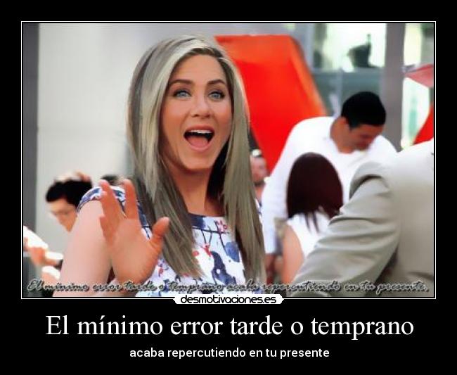 carteles minimo error desmotivaciones