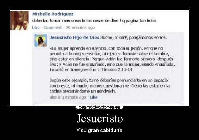 Jesucristo - Y su gran sabiduría
