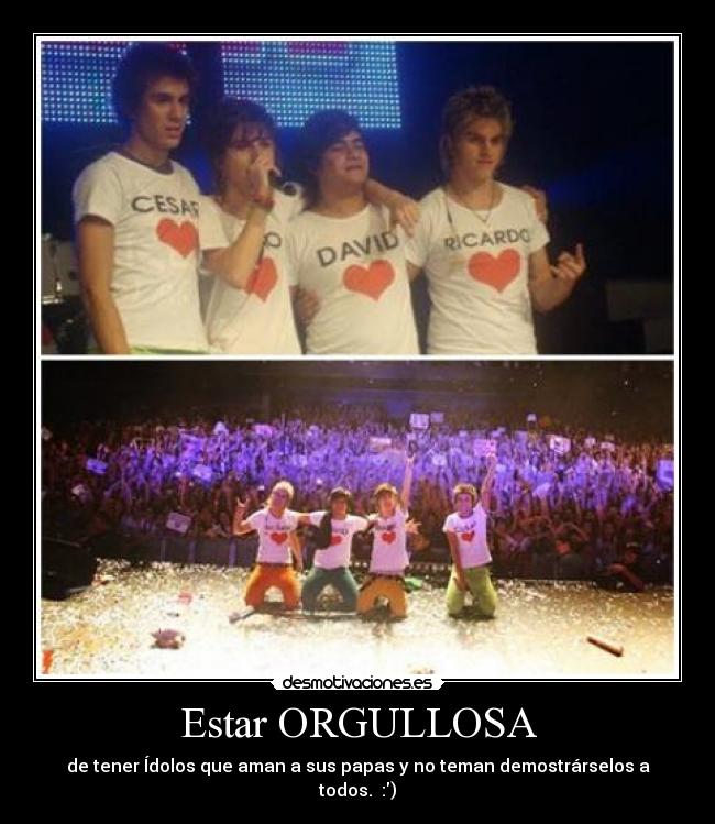Estar ORGULLOSA -