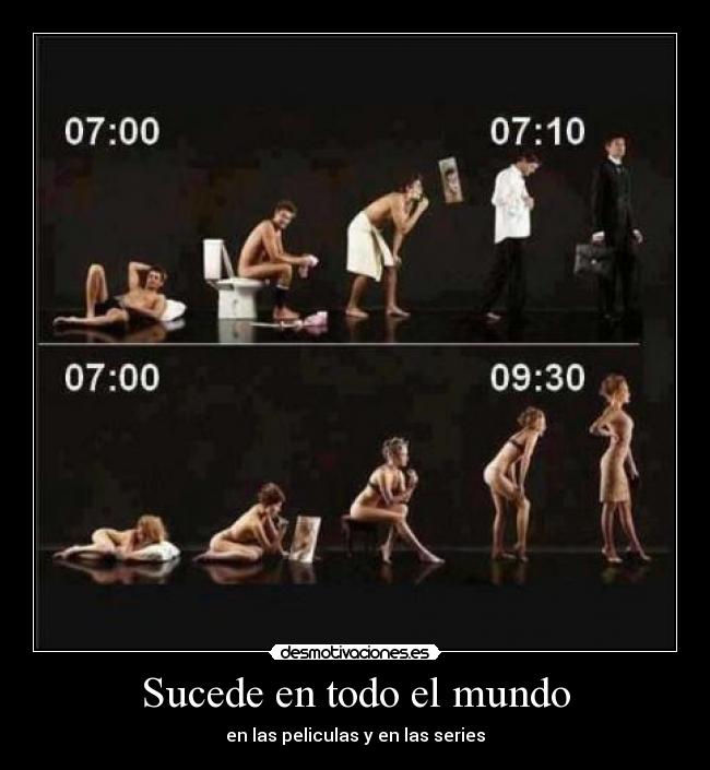 Sucede en todo el mundo - en las peliculas y en las series