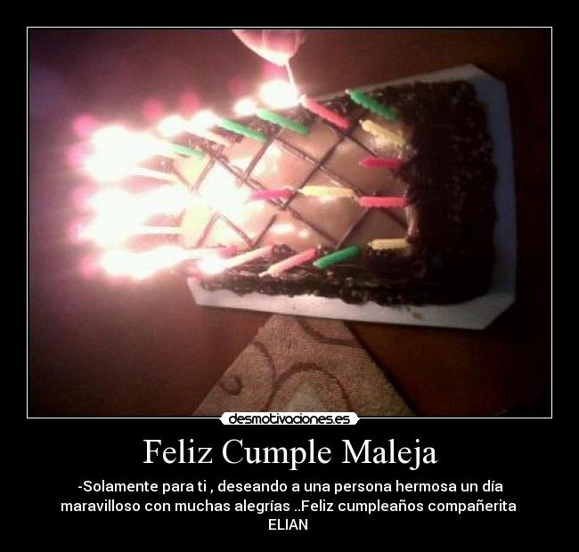 Feliz Cumple Maleja - 