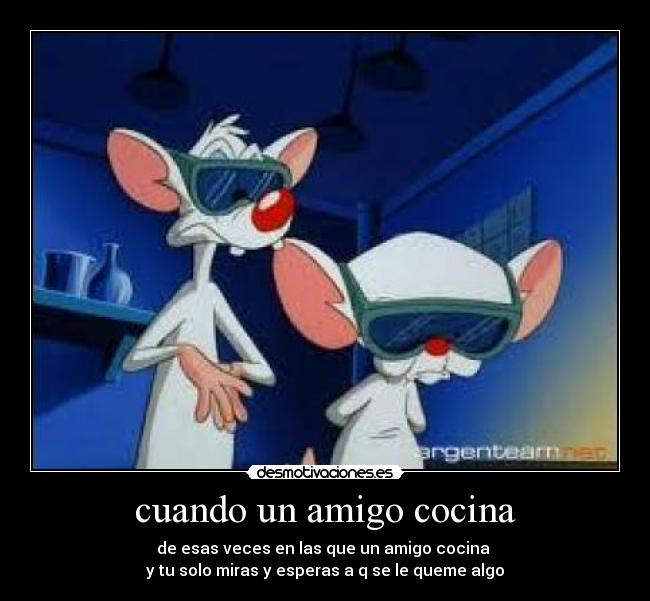 cuando un amigo cocina - 