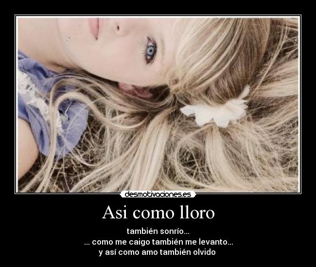 Asi como lloro -
