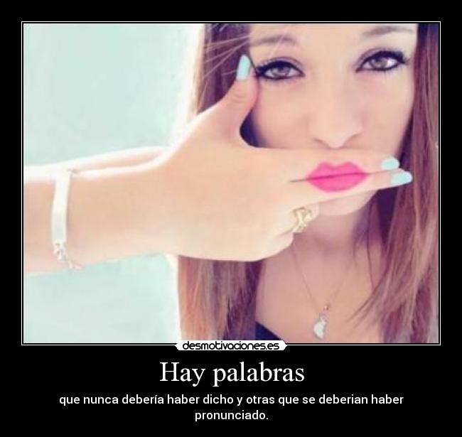 Hay palabras -