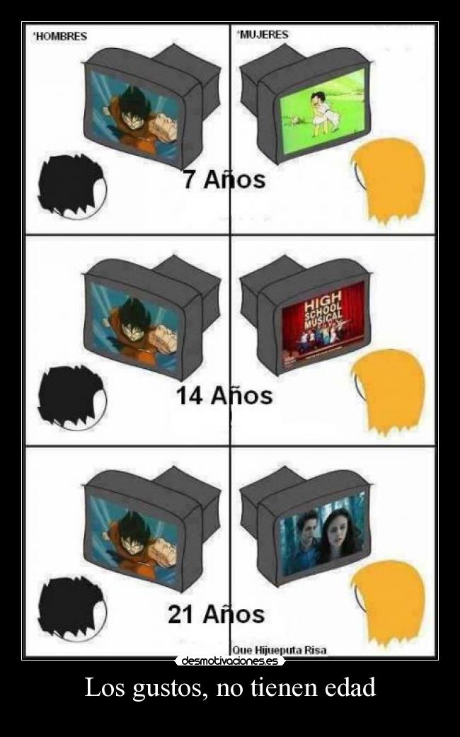 Los gustos, no tienen edad - 
