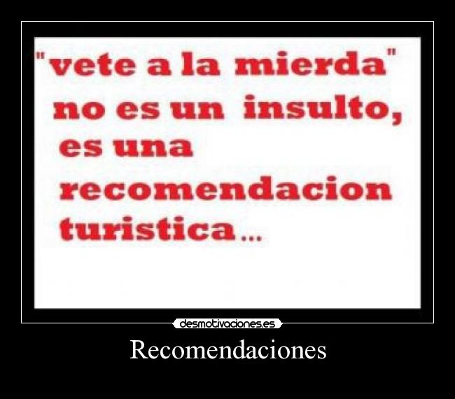 Recomendaciones -