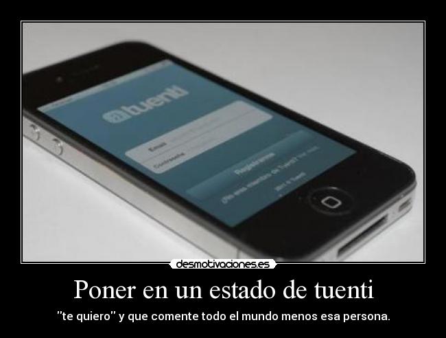 Poner en un estado de tuenti -