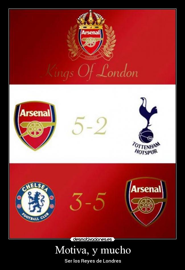 carteles arsenal reyes londres gunners desmotivaciones