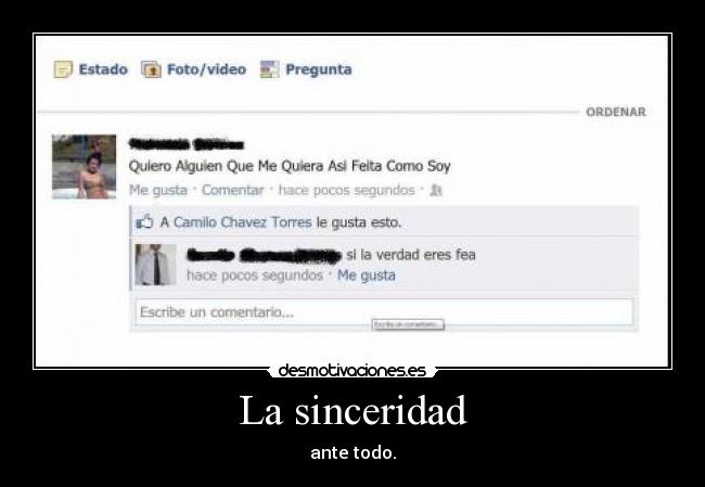 La sinceridad -