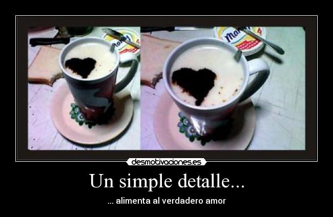 Un simple detalle... -