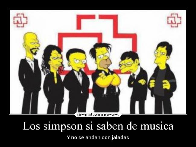Los simpson si saben de musica -