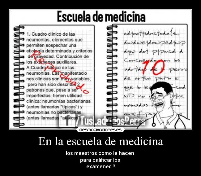 carteles escuela medicina desmotivaciones