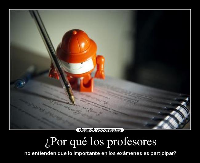 ¿Por qué los profesores -