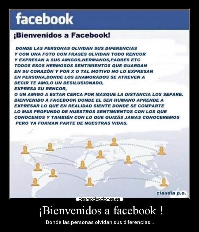 ¡Bienvenidos a facebook ! Desmotivaciones