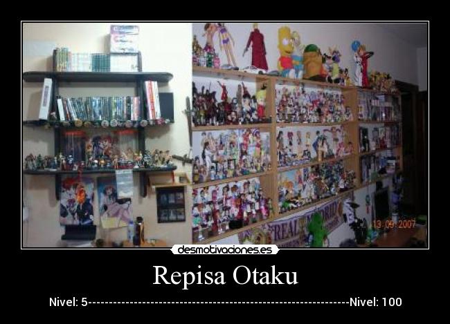 carteles repisa anime figuras chiste otaku coleccion desmotivaciones