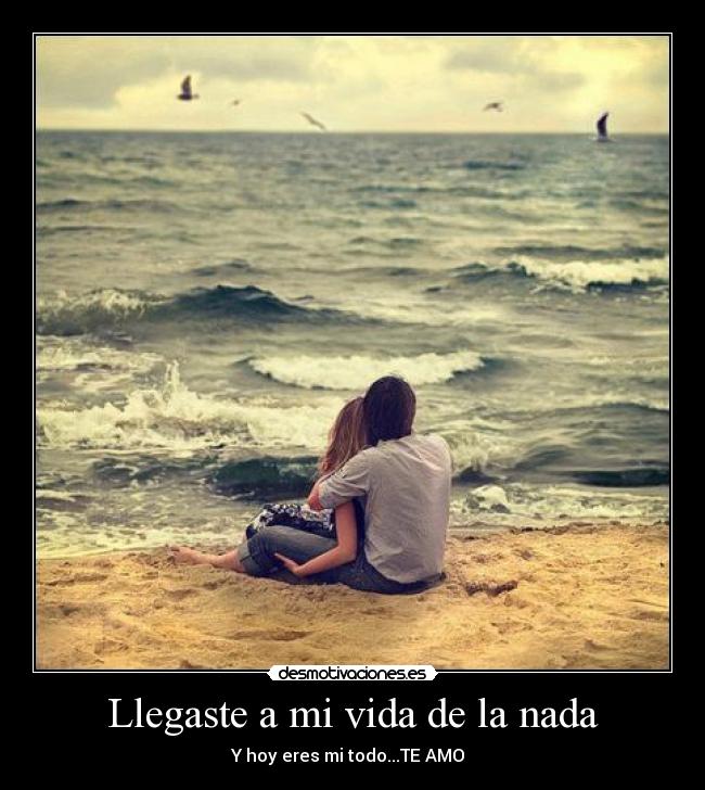 Llegaste a mi vida de la nada -