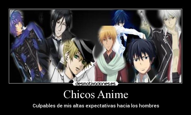 Chicos Anime - Culpables de mis altas expectativas hacia los hombres