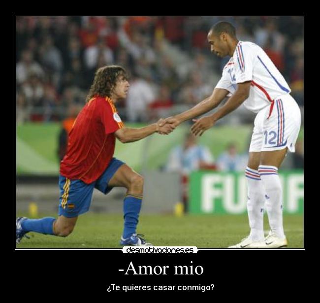 -Amor mio - ¿Te quieres casar conmigo?