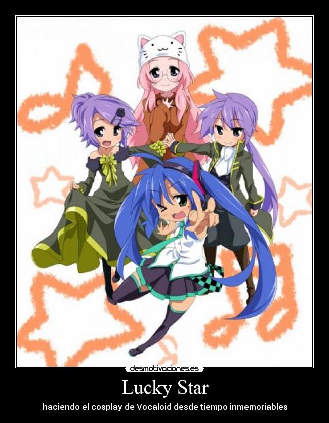 Lucky Star - haciendo el cosplay de Vocaloid desde tiempo inmemoriables