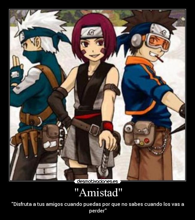 Amistad - Disfruta a tus amigos cuando puedas por que no sabes cuando los vas a perder