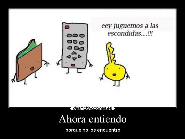Ahora entiendo - porque no los encuentro