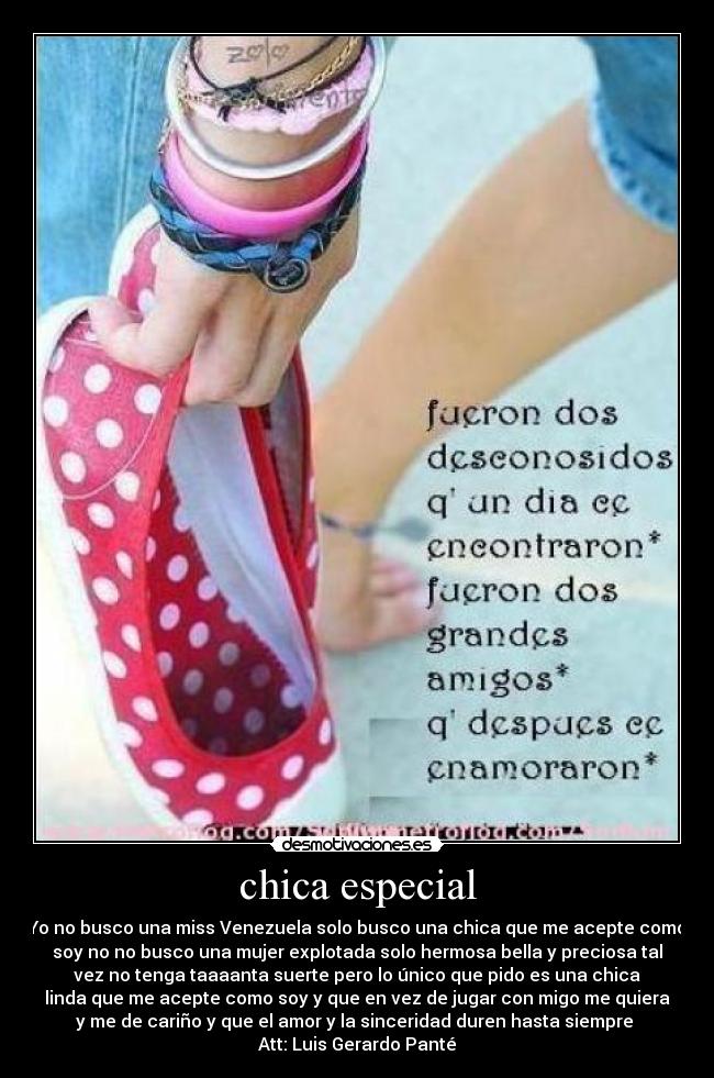 chica especial -