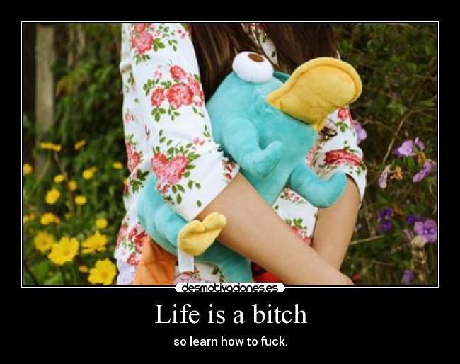 Life is a bitch - so learn how to fuck.