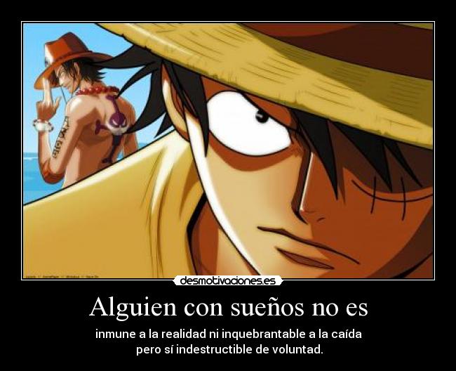 carteles one piece luffy portgas ace desmotivaciones