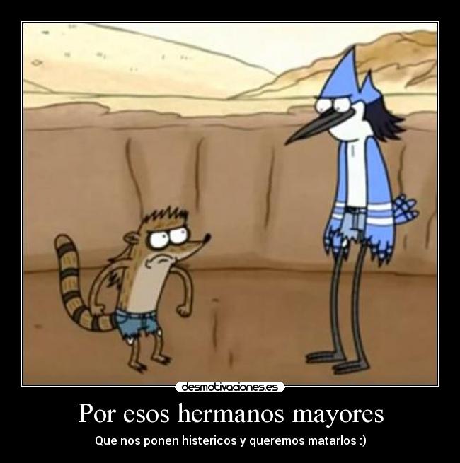 carteles regular show mordecai rigby death punchies desmotivaciones