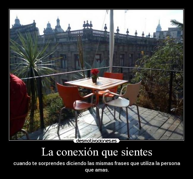 La conexión que sientes -