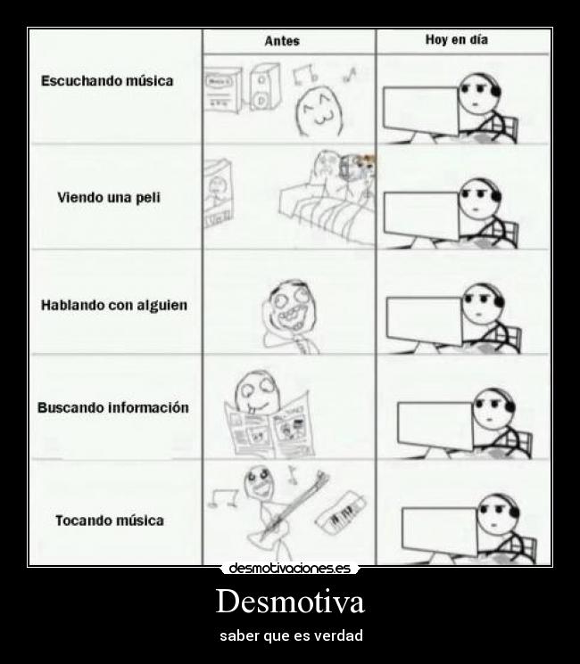 Desmotiva - saber que es verdad