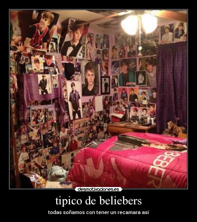 tipico de beliebers - todas soñamos con tener un recamara así