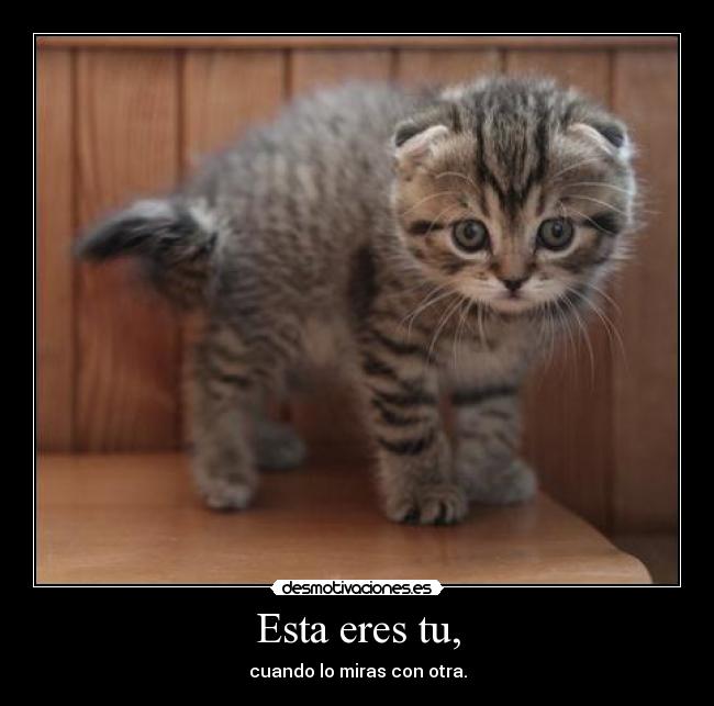 Esta eres tu, - cuando lo miras con otra.