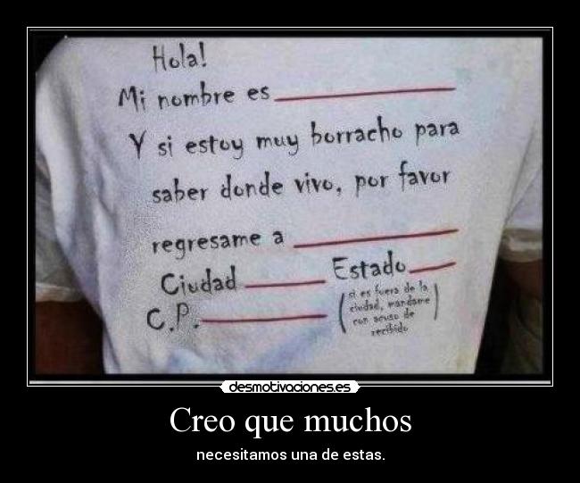 Creo que muchos - necesitamos una de estas.