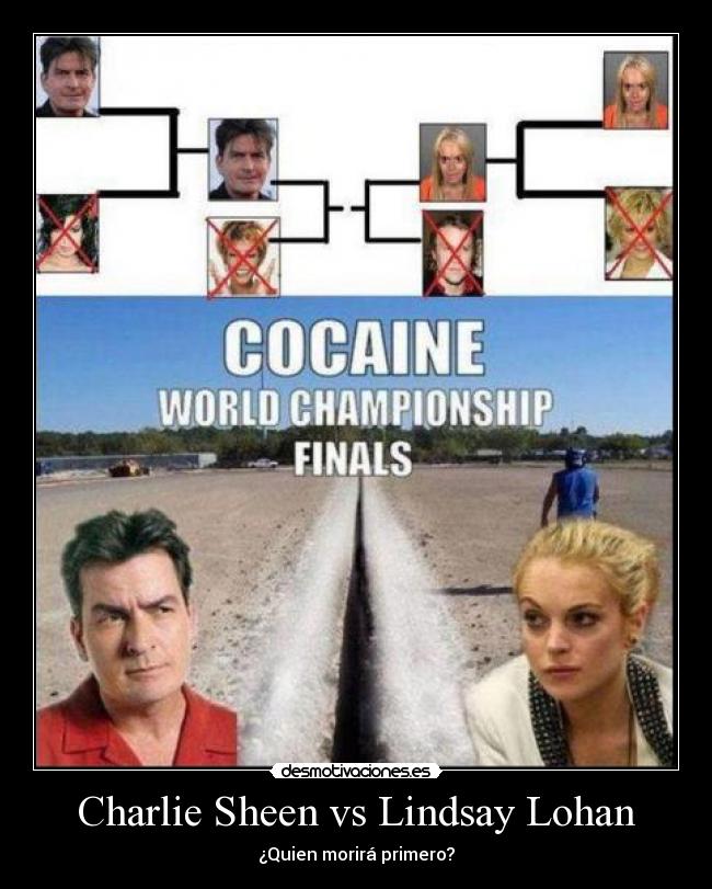 Charlie Sheen vs Lindsay Lohan - ¿Quien morirá primero?