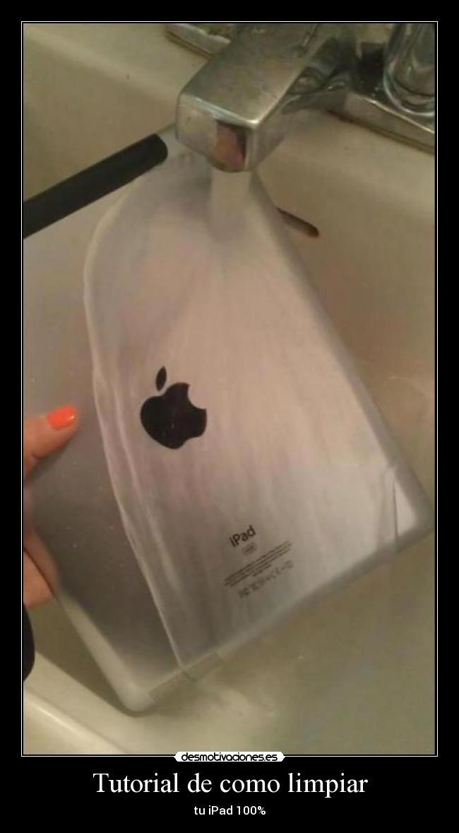 carteles 100tutorial como limpiar ipa desmotivaciones