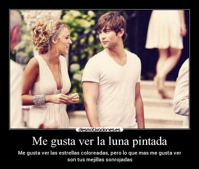 Me gusta ver la luna pintada - 