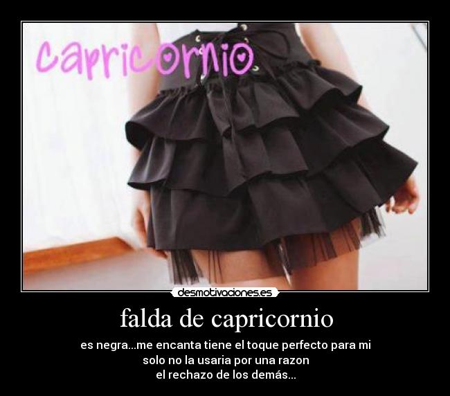 falda de capricornio -