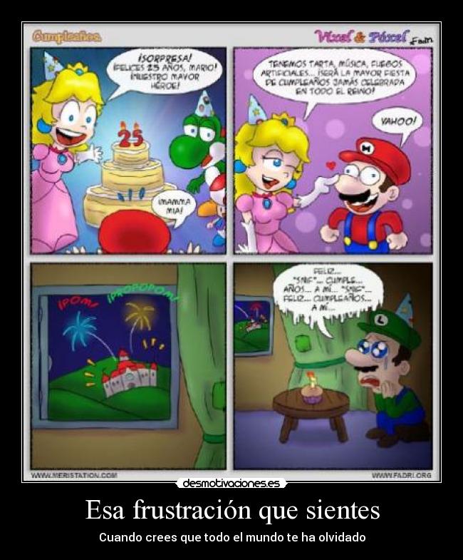 Esa frustración que sientes -