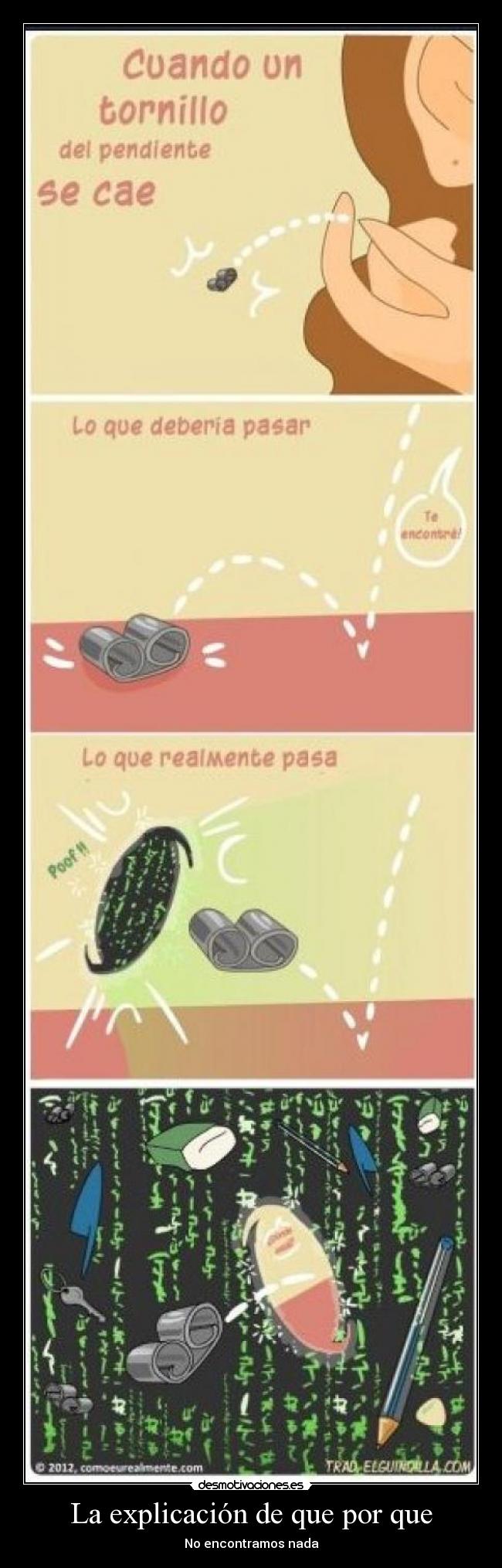 La explicación de que por que -