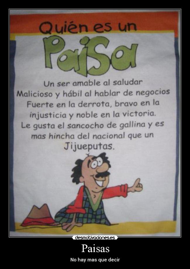 Paisas - No hay mas que decir