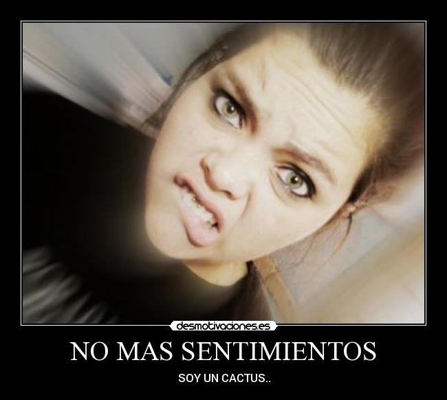 NO MAS SENTIMIENTOS - SOY UN CACTUS..