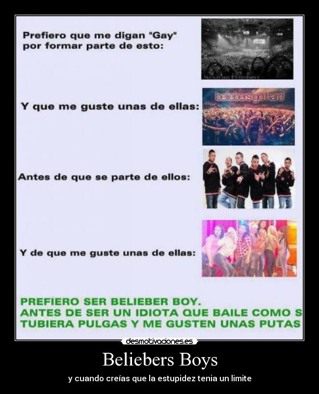 Beliebers Boys - y cuando creías que la estupidez tenia un limite